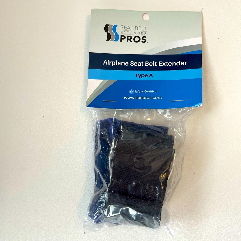 Airplane approved seat belt extension for overweight people new
